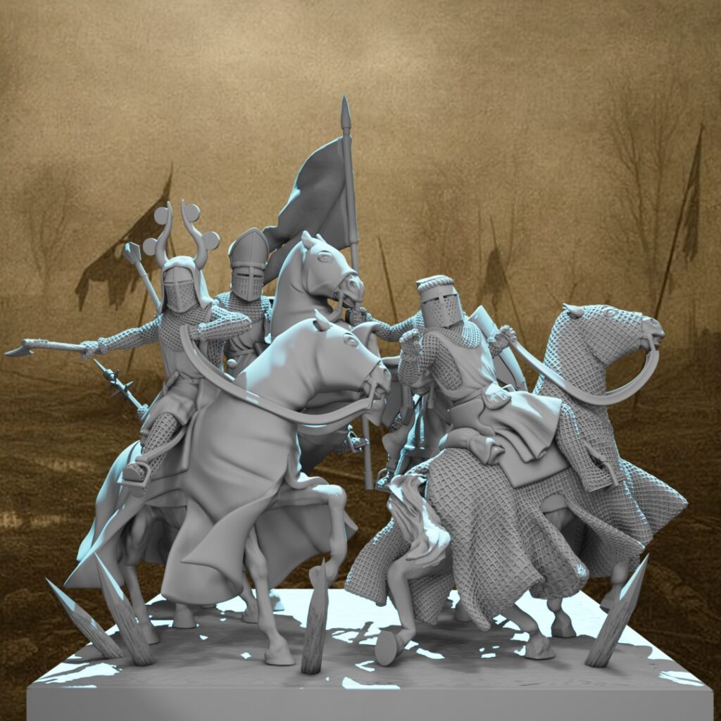Medieval diorama 28mm wargaming miniature – Northern Crusades Miniatures