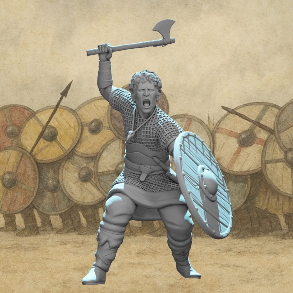 Viking warrior 28mm wargaming model