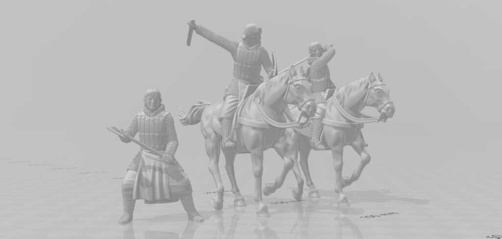 Mounted medieval knight 28mm resin miniature – Northern Crusades Miniatures